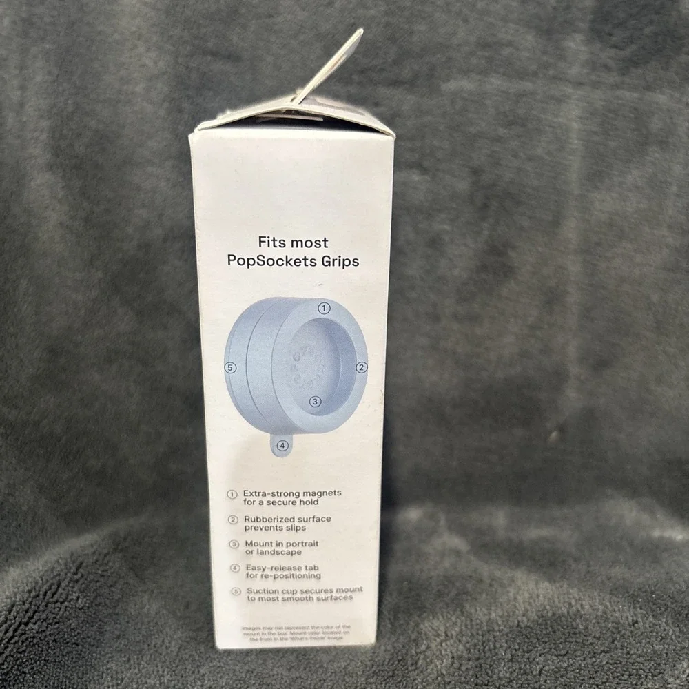 NEW PopSockets Magnetic Suction Phone Mount‎ w/ MagSafe -Metallic Red Wine